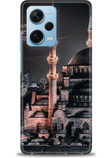 Xiaomi Redmi Note 12 Pro Plus Hd Baskılı Kılıf + Seramik Tam Kaplayan Ekran Koruyucu 230