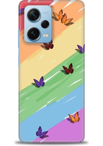 Xiaomi Redmi Note 12 Pro Plus Hd Baskılı Kılıf + Seramik Tam Kaplayan Ekran Koruyucu 420