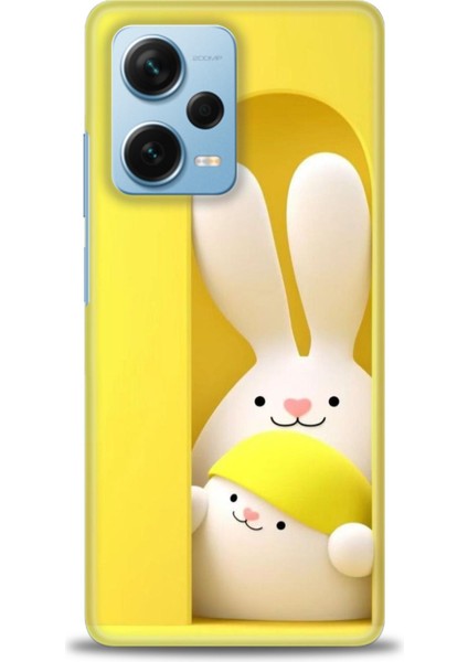Xiaomi Redmi Note 12 Pro Plus Hd Baskılı Kılıf + Seramik Tam Kaplayan Ekran Koruyucu 72