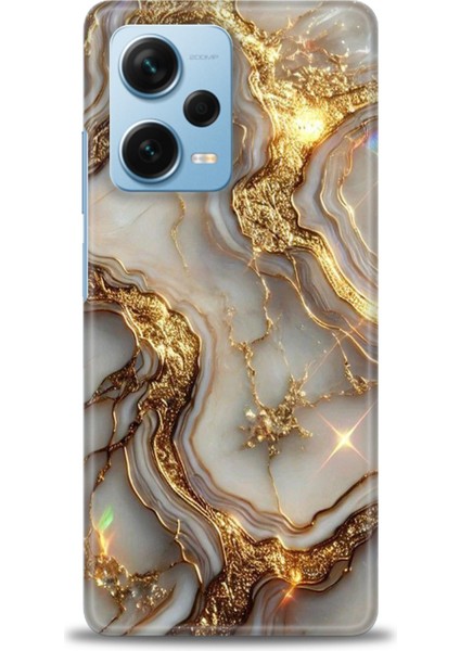 Xiaomi Redmi Note 12 Pro Plus Hd Baskılı Kılıf + Seramik Tam Kaplayan Ekran Koruyucu 313