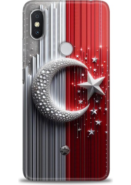 Xiaomi Redmi Note 6 Pro Hd Baskılı Kılıf + Seramik Tam Kaplayan Ekran Koruyucu 40