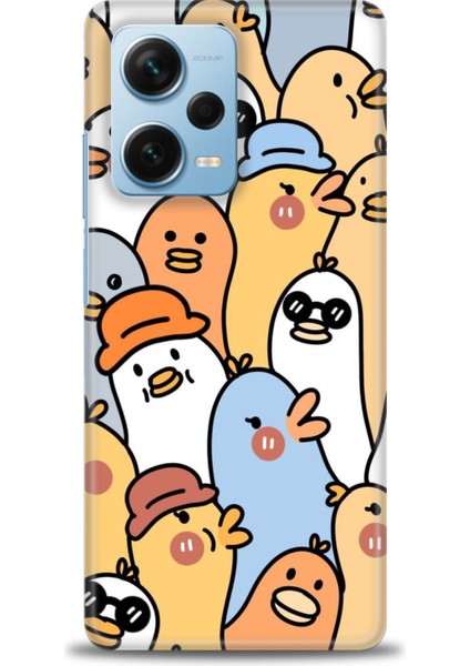 Xiaomi Redmi Note 12 Pro Plus Hd Baskılı Kılıf + Seramik Tam Kaplayan Ekran Koruyucu 497