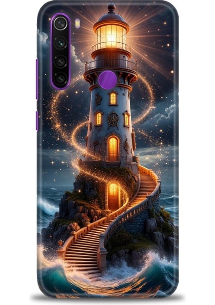 Xiaomi Redmi Note 8 Hd Baskılı Kılıf + Seramik Tam Kaplayan Ekran Koruyucu 232