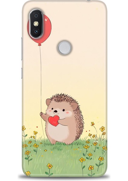 Xiaomi Redmi Note 6 Pro Hd Baskılı Kılıf + Seramik Tam Kaplayan Ekran Koruyucu 305