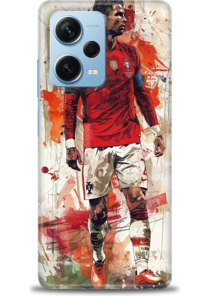 Xiaomi Redmi Note 12 Pro Plus Hd Baskılı Kılıf + Seramik Tam Kaplayan Ekran Koruyucu 2