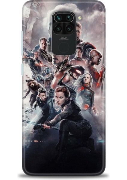 Xiaomi Redmi Note 9 Hd Baskılı Kılıf + Seramik Tam Kaplayan Ekran Koruyucu 99