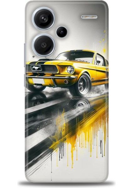 Xiaomi Redmi Note 13 Pro Plus Hd Baskılı Kılıf + Seramik Tam Kaplayan Ekran Koruyucu 108