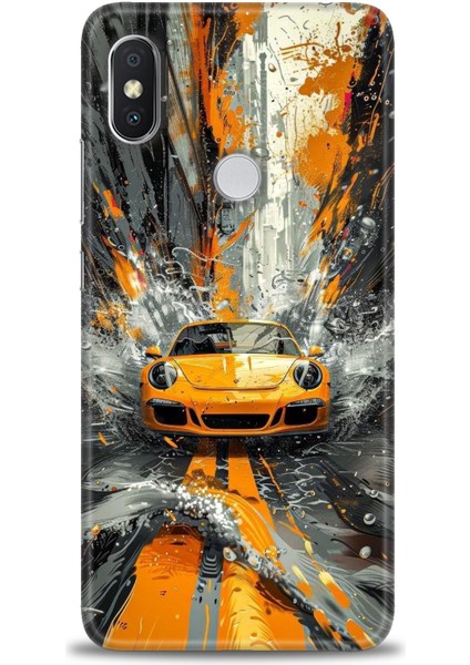 Xiaomi Redmi Note 6 Pro Hd Baskılı Kılıf + Seramik Tam Kaplayan Ekran Koruyucu 101