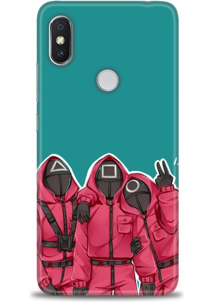 Xiaomi Redmi Note 6 Pro Hd Baskılı Kılıf + Seramik Tam Kaplayan Ekran Koruyucu 290