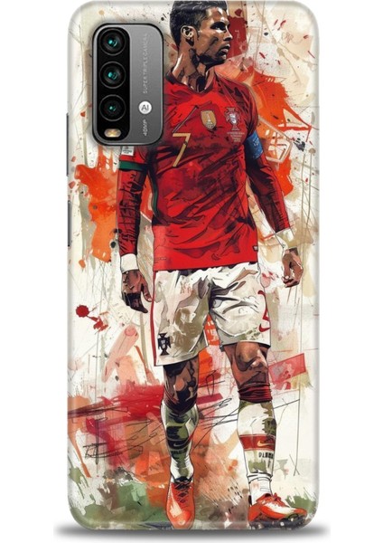 Xiaomi Redmi Note 9 4g Hd Baskılı Kılıf + Seramik Tam Kaplayan Ekran Koruyucu 2