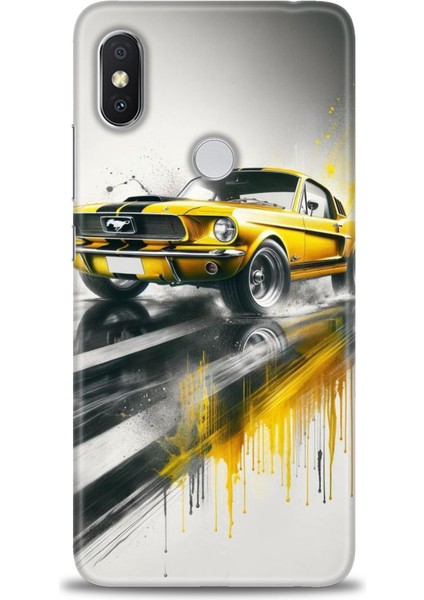 Xiaomi Redmi Note 6 Pro Hd Baskılı Kılıf + Seramik Tam Kaplayan Ekran Koruyucu 108