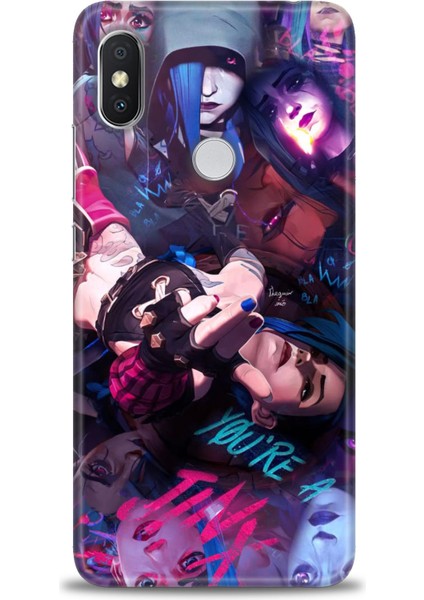 Xiaomi Redmi Note 6 Pro Hd Baskılı Kılıf + Seramik Tam Kaplayan Ekran Koruyucu 278