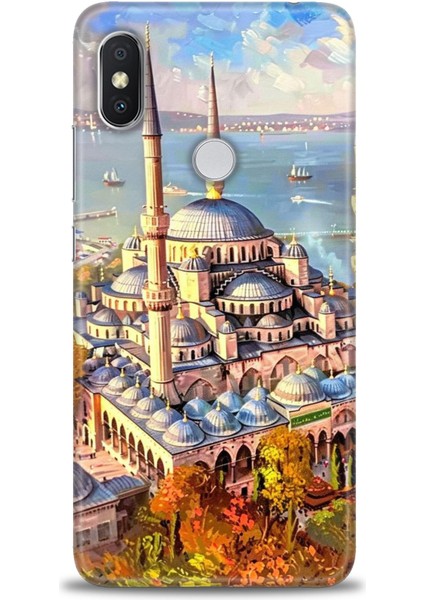 Xiaomi Redmi Note 6 Pro Hd Baskılı Kılıf + Seramik Tam Kaplayan Ekran Koruyucu 226