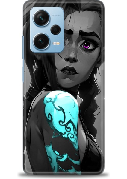 Xiaomi Redmi Note 12 Pro Plus Hd Baskılı Kılıf + Seramik Tam Kaplayan Ekran Koruyucu 279