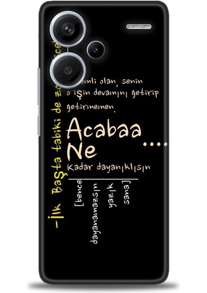 Xiaomi Redmi Note 13 Pro Plus Hd Baskılı Kılıf + Seramik Tam Kaplayan Ekran Koruyucu 393