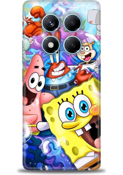 Xiaomi Redmi Note 14 Pro 4g Hd Baskılı Kılıf + Seramik Tam Kaplayan Ekran Koruyucu 455