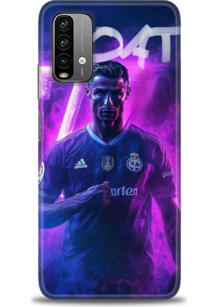 Xiaomi Redmi Note 9 4g Hd Baskılı Kılıf + Seramik Tam Kaplayan Ekran Koruyucu 9
