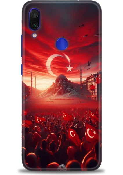 Xiaomi Redmi Note 7 Hd Baskılı Kılıf + Seramik Tam Kaplayan Ekran Koruyucu 39