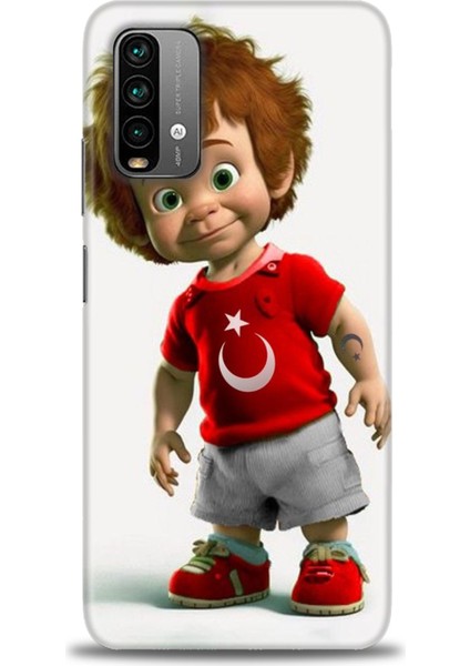 Xiaomi Redmi Note 9 4g Hd Baskılı Kılıf + Seramik Tam Kaplayan Ekran Koruyucu 247
