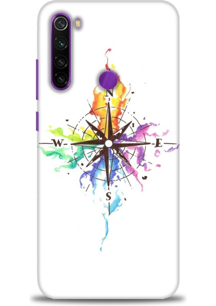 Xiaomi Redmi Note 8 Hd Baskılı Kılıf + Seramik Tam Kaplayan Ekran Koruyucu 88