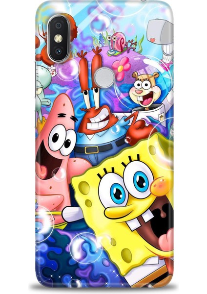 Xiaomi Redmi Note 6 Pro Hd Baskılı Kılıf + Seramik Tam Kaplayan Ekran Koruyucu 455