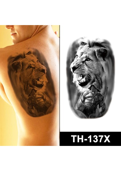 Gerçekçi Geçici Aslan Model Yapıştırma Dövme Tattoo fiyatları