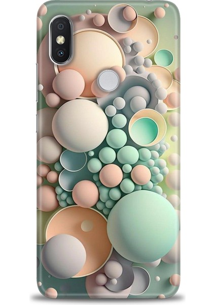 Xiaomi Redmi Note 6 Pro Hd Baskılı Kılıf + Seramik Tam Kaplayan Ekran Koruyucu 347