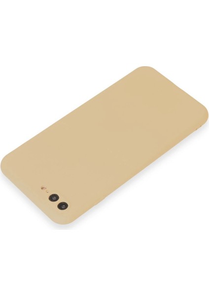 Apple iPhone 7 Plus Kılıf First Silikon - Gold Zrnet