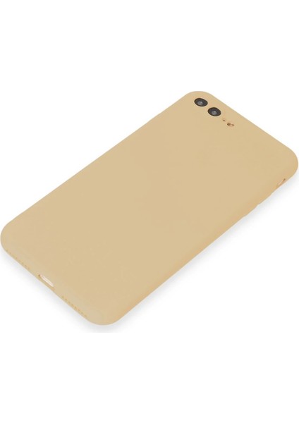 Apple iPhone 7 Plus Kılıf First Silikon - Gold Zrnet