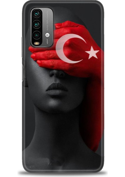 Xiaomi Redmi Note 9 4g Hd Baskılı Kılıf + Seramik Tam Kaplayan Ekran Koruyucu 246