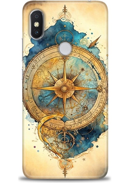 Xiaomi Redmi Note 6 Pro Hd Baskılı Kılıf + Seramik Tam Kaplayan Ekran Koruyucu 89