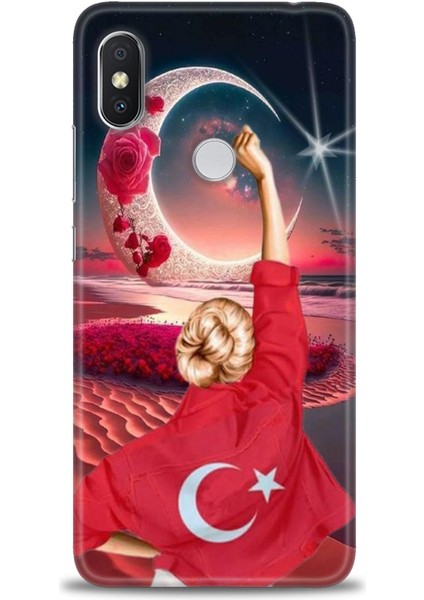 Xiaomi Redmi Note 6 Pro Hd Baskılı Kılıf + Seramik Tam Kaplayan Ekran Koruyucu 249