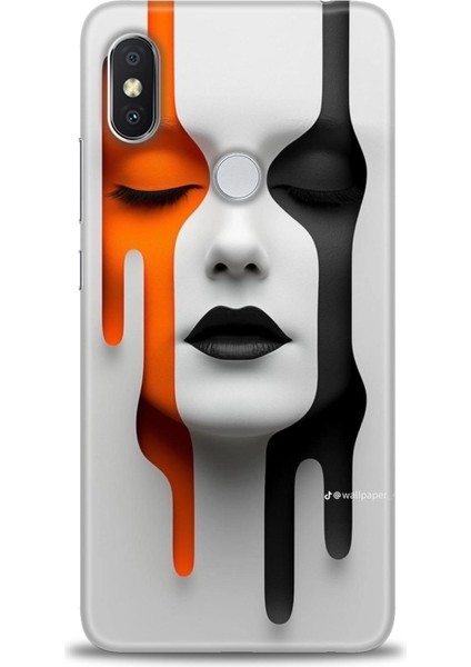 Xiaomi Redmi Note 6 Pro Hd Baskılı Kılıf + Seramik Tam Kaplayan Ekran Koruyucu 143