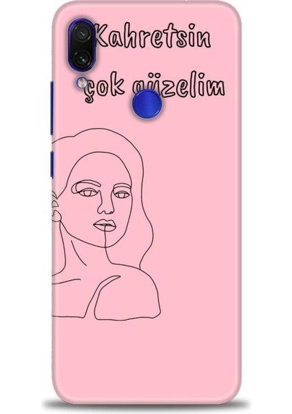 Xiaomi Redmi Note 7 Hd Baskılı Kılıf + Seramik Tam Kaplayan Ekran Koruyucu 162