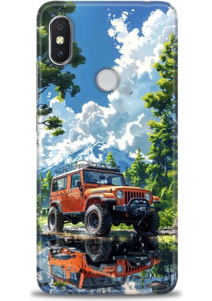 Xiaomi Redmi Note 6 Pro Hd Baskılı Kılıf + Seramik Tam Kaplayan Ekran Koruyucu 107