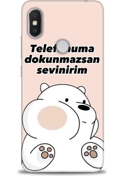 Xiaomi Redmi Note 6 Pro Hd Baskılı Kılıf + Seramik Tam Kaplayan Ekran Koruyucu 158
