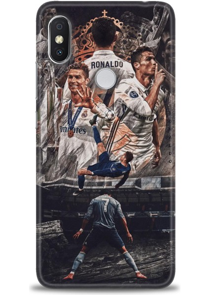 Xiaomi Redmi Note 6 Pro Hd Baskılı Kılıf + Seramik Tam Kaplayan Ekran Koruyucu 10