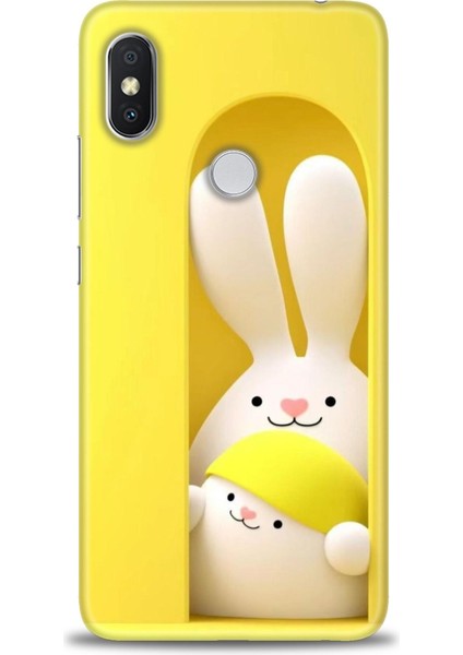 Xiaomi Redmi Note 6 Pro Hd Baskılı Kılıf + Seramik Tam Kaplayan Ekran Koruyucu 76