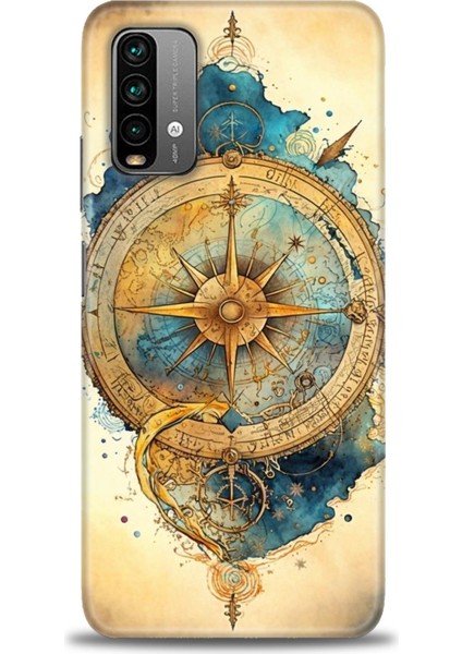 Xiaomi Redmi Note 9 4g Hd Baskılı Kılıf + Seramik Tam Kaplayan Ekran Koruyucu 89