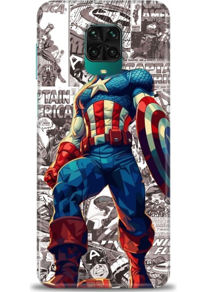 Xiaomi Redmi Note 9 Pro Hd Baskılı Kılıf + Seramik Tam Kaplayan Ekran Koruyucu 91