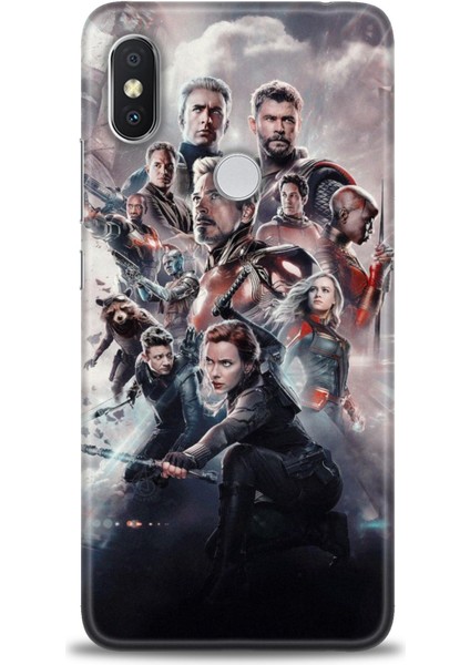 Xiaomi Redmi Note 6 Pro Hd Baskılı Kılıf + Seramik Tam Kaplayan Ekran Koruyucu 99