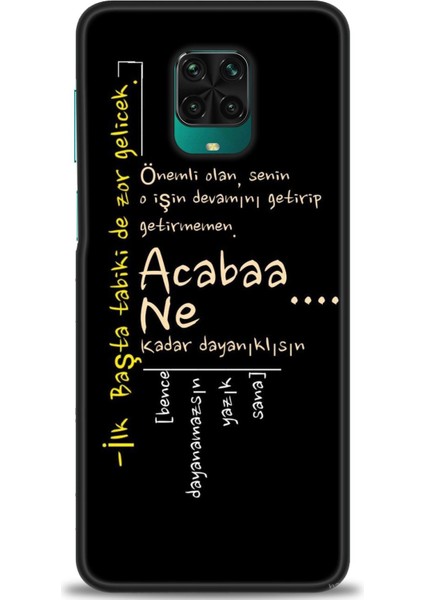 Xiaomi Redmi Note 9 Pro Hd Baskılı Kılıf + Seramik Tam Kaplayan Ekran Koruyucu 393