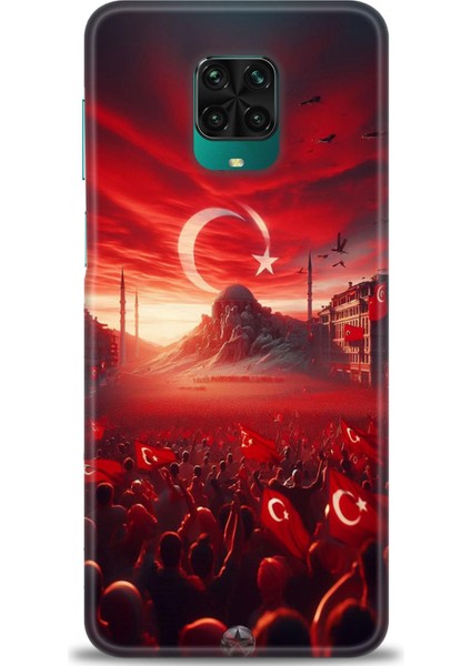 Xiaomi Redmi Note 9 Pro Hd Baskılı Kılıf + Seramik Tam Kaplayan Ekran Koruyucu 39