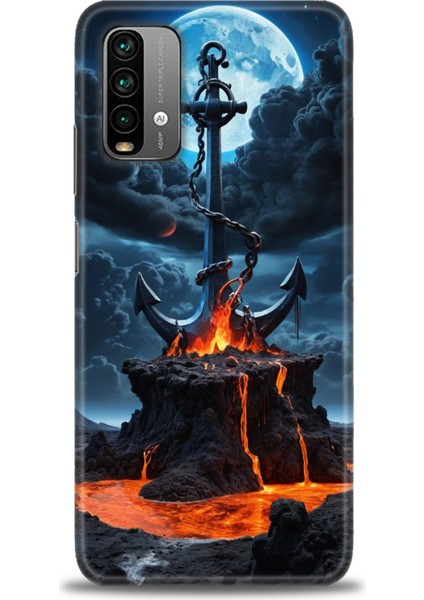 Xiaomi Redmi Note 9 4g Hd Baskılı Kılıf + Seramik Tam Kaplayan Ekran Koruyucu 240