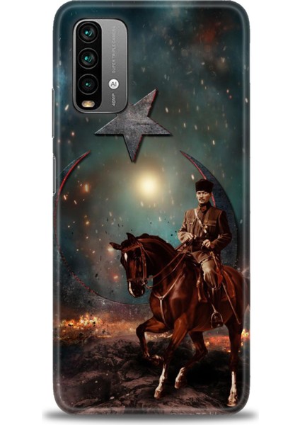 Xiaomi Redmi Note 9 4g Hd Baskılı Kılıf + Seramik Tam Kaplayan Ekran Koruyucu 25