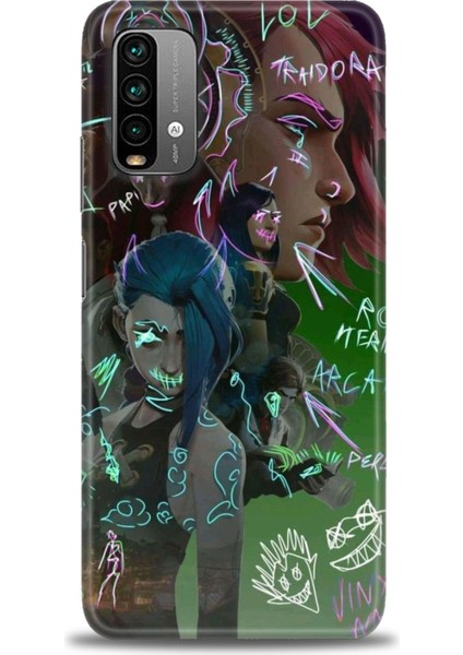 Xiaomi Redmi Note 9 4g Hd Baskılı Kılıf + Seramik Tam Kaplayan Ekran Koruyucu 272