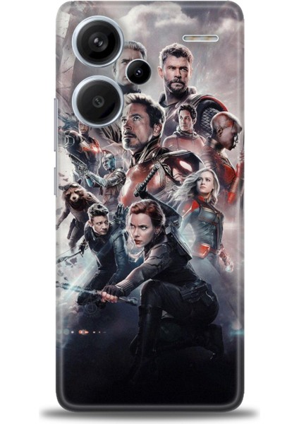 Xiaomi Redmi Note 13 Pro Plus Hd Baskılı Kılıf + Seramik Tam Kaplayan Ekran Koruyucu 99