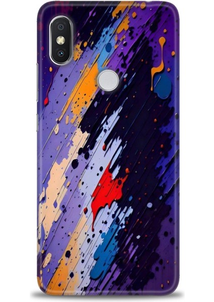 Xiaomi Redmi Note 6 Pro Hd Baskılı Kılıf + Seramik Tam Kaplayan Ekran Koruyucu 436