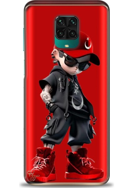 Xiaomi Redmi Note 9s Hd Baskılı Kılıf + Seramik Tam Kaplayan Ekran Koruyucu 250