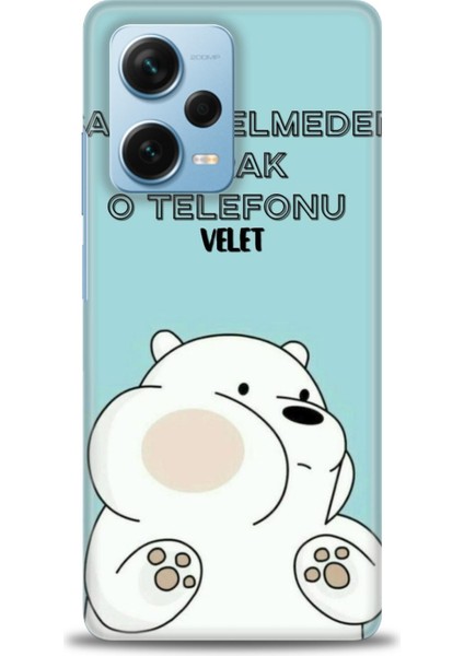 Xiaomi Redmi Note 12 Pro Plus Hd Baskılı Kılıf + Seramik Tam Kaplayan Ekran Koruyucu 160